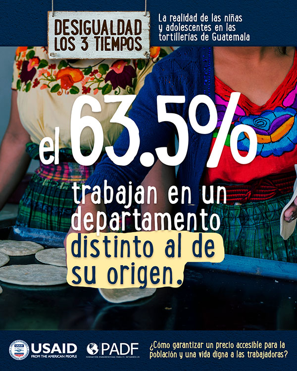 Poster 1 el 63.5% trabajan en un departamento distinto al de su origen
