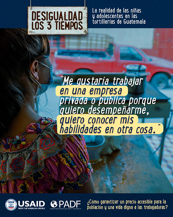 Poster 8 "Me gustaria trabajar en una empresa privada o publica porque quiero desempeñarme, quiero conocer mis habilidades en otra cosa."