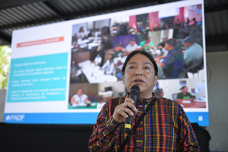 Fernando Us Álvarez, coordinador del Proyecto ACL de PADF para Guatemala presentó los objetivos, metas, expectativas y oportunidades de esta iniciativa que busca promover la acción colectiva para prevenir el trabajo infantil, trabajo forzado y otras condiciones de trabajo inaceptables en los tres países del Triángulo Norte de Centroamérica.