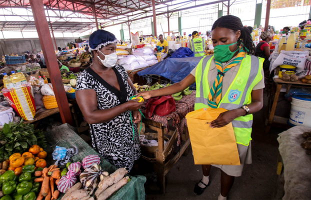 In Haiti, PADF is educating market vendors, who are critical to the agricultural supply chain, on taking precautions to prevent the spread of COVID-19.