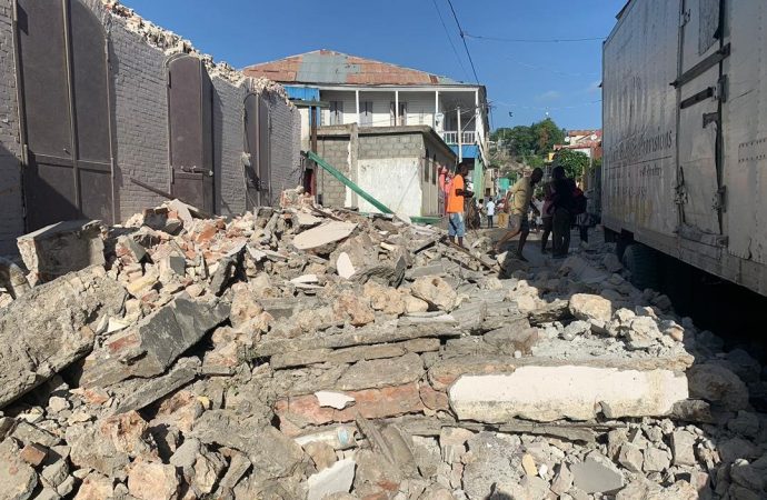 Many homes and structures collapsed.